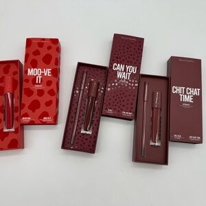 Beauty Creations Lip Gloss Trio - Red, Burgundy, and Deep Red